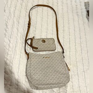 Michael Kors Jet Set Crossbody and Fulton Wristlet